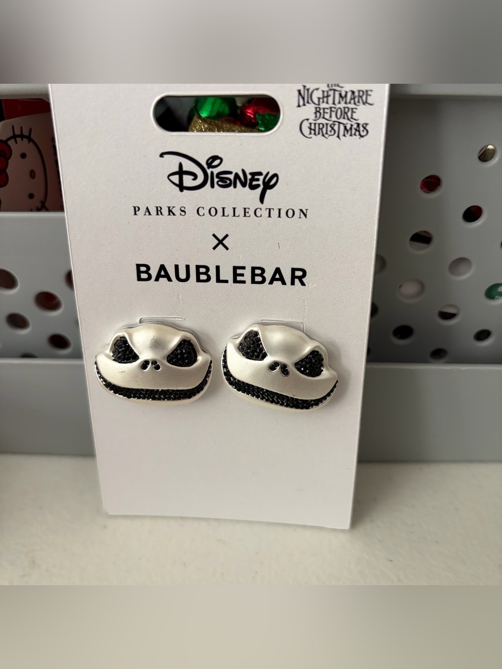 BaubleBar Disney Park Collection X Jack Skellington Stud Earrings
